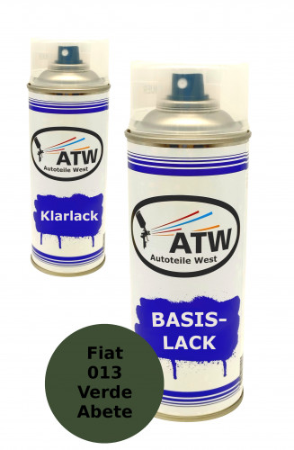 Autolack für Fiat 013 Verde Abete+400ml Klarlack Set